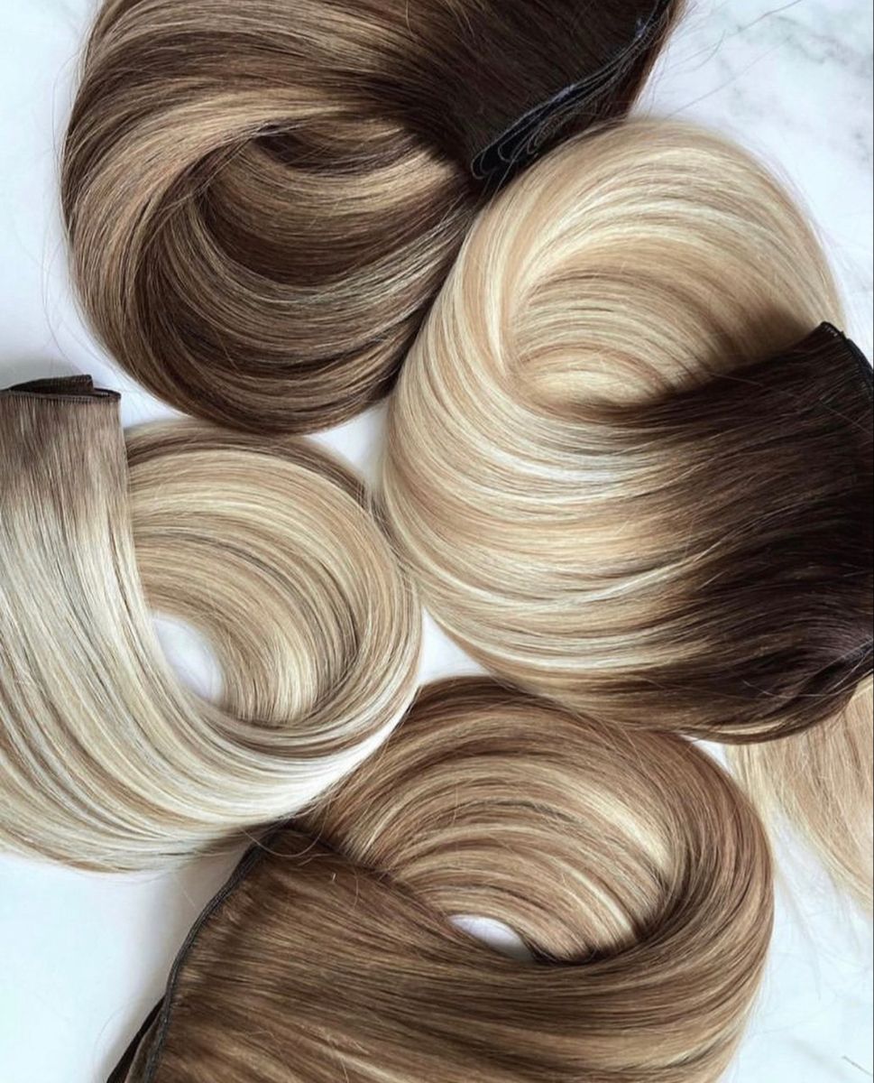 Machine Weft Human Hair Extensions product reference