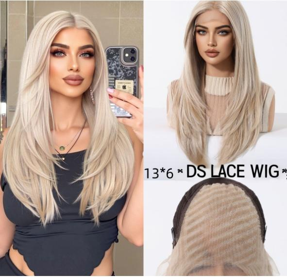 Synthetic Lace Front Straight Long Wig DSW-2516 product reference